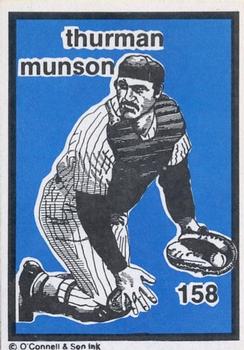 1984-89 O'Connell and Son Ink #158 Thurman Munson Front