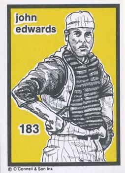 1984-89 O'Connell and Son Ink #183 Johnny Edwards Front
