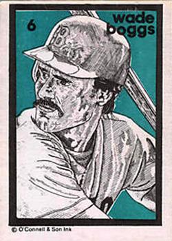 1984-89 O'Connell and Son Ink #6 Wade Boggs Front