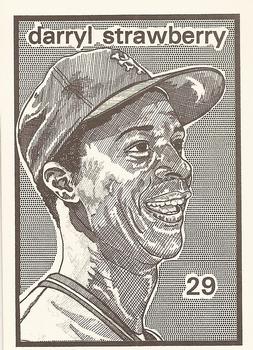 1984-89 O'Connell and Son Ink #29 Darryl Strawberry Front