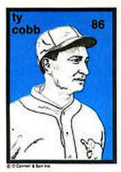 1984-89 O'Connell and Son Ink #86 Ty Cobb Front