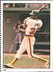 1982 Fleer Stamps #102 Ruppert Jones Front