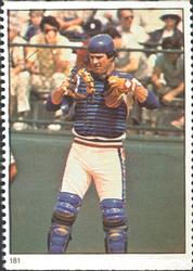 1982 Fleer Stamps #181 Jim Sundberg Front