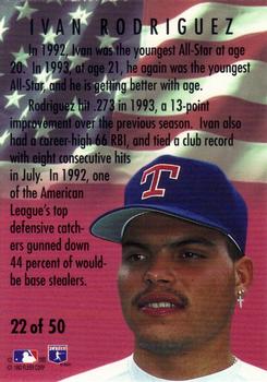 1994 Fleer - All-Stars #22 Ivan Rodriguez Back