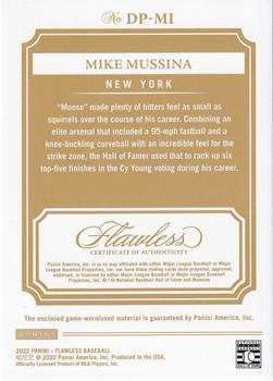 2022 Panini Flawless - Dual Patches Platinum #DP-MI Mike Mussina Back