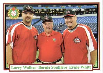 2002-23 Canadian Baseball Hall of Fame #86/09 Larry Walker / Bernie Soulliere / Ernie Whitt Front