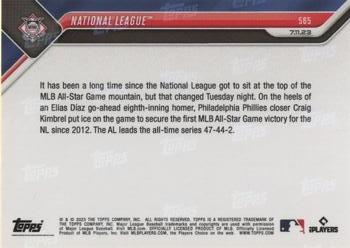 2023 Topps Now #565 National League Back
