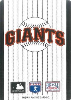1994 Bicycle San Francisco Giants Playing Cards #10♦ Todd Benzinger Back