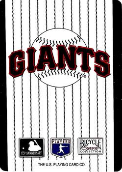 1994 Bicycle San Francisco Giants Playing Cards #Q♠ Bryan Hickerson Back