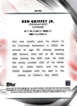 2022 Finest - Aura of Excellence #AE-KG Ken Griffey Jr. Back