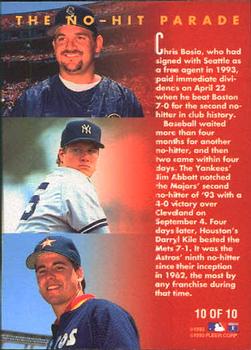 1994 Fleer - Golden Moments #10 Chris Bosio / Jim Abbott / Darryl Kile Back