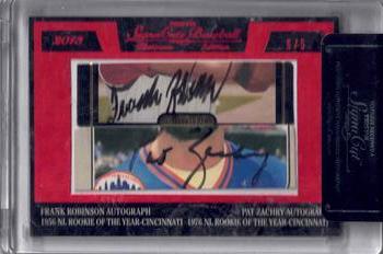 2013 TriStar SignaCuts Platinum Edition #NNO Frank Robinson / Pat Zachry / Tommy Helms / Chris Sabo Front