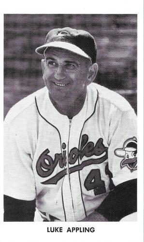 1963 Baltimore Orioles Photocards #NNO Luke Appling Front