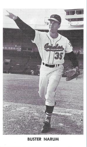 1963 Baltimore Orioles Photocards #NNO Buster Narum Front