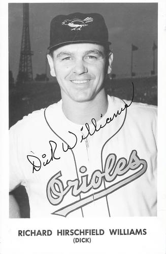 1956 Baltimore Orioles Photocards #037 Richard Hirschfield Williams Front