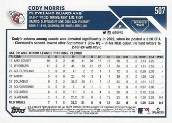 2023 Topps - Gold Foil #507 Cody Morris Back