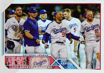2023 Topps - Rainbow Foil #219 Los Angeles Dodgers Front