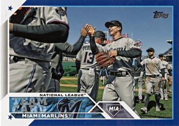 2023 Topps - Royal Blue #473 Miami Marlins Front