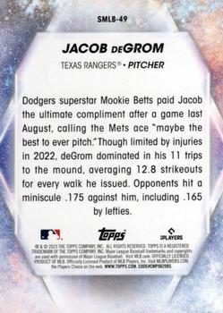 2023 Topps - Stars of MLB #SMLB-49 Jacob deGrom Back
