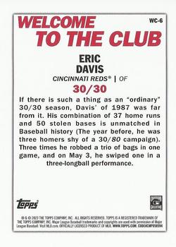 2023 Topps - Welcome to the Club #WC-6 Eric Davis Back