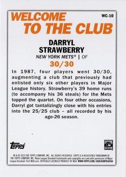 2023 Topps - Welcome to the Club #WC-10 Darryl Strawberry Back