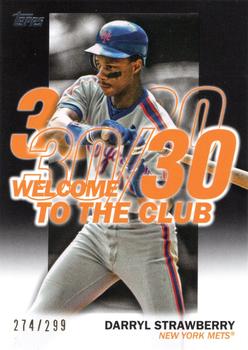 2023 Topps - Welcome to the Club Black #WC-10 Darryl Strawberry Front