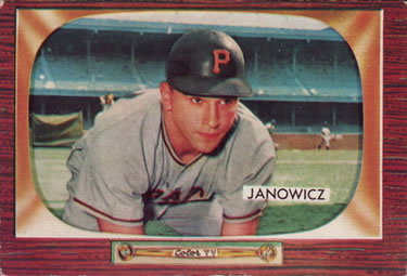 1955 Bowman #114 Vic Janowicz Front