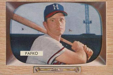 1955 Bowman #12 Andy Pafko Front