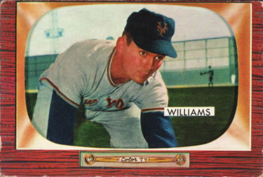 1955 Bowman #138 Davey Williams Front