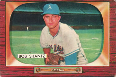1955 Bowman #140 Bobby Shantz Front
