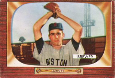 1955 Bowman #178 Tom Brewer Front
