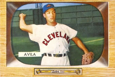 1955 Bowman #19 Bobby Avila Front
