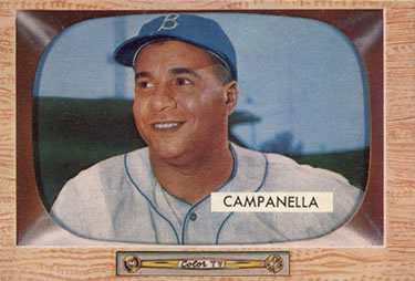 1955 Bowman #22 Roy Campanella Front