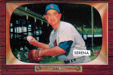 1955 Bowman #233 Bill Serena Front