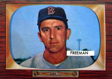1955 Bowman #290 Hershell Freeman Front
