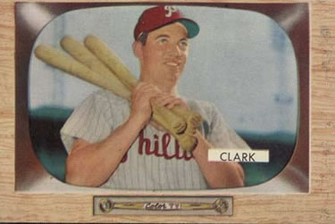 1955 Bowman #41 Mel Clark Front
