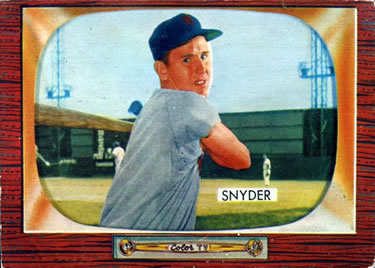 1955 Bowman #74 Jerry Snyder Front