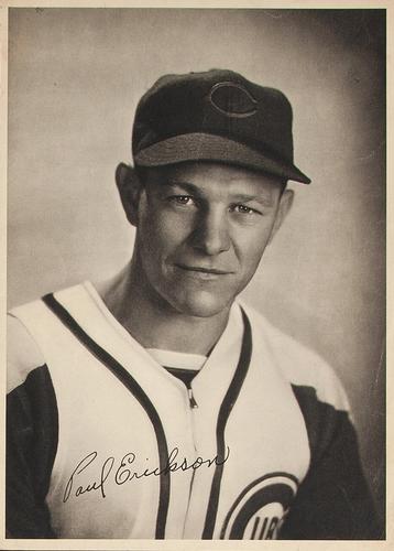 1942 Chicago Cubs Picture Pack #NNO Paul Erickson Front