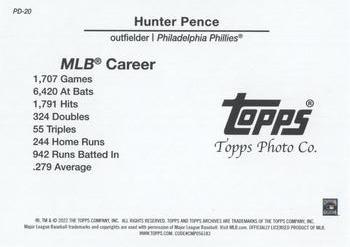 2022 Topps Archives Snapshots - Picture Day #PD-20 Hunter Pence Back
