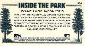 2022 Topps Allen & Ginter Chrome - Inside the Park Minis #ITP-5 Yosemite National Park Back