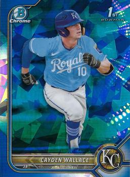 2022 Bowman Draft Sapphire Edition #BDC-12 Cayden Wallace Front