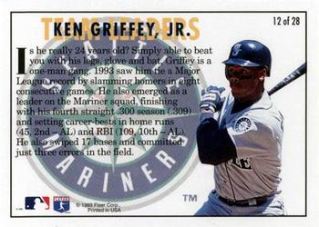 1994 Fleer - Team Leaders #12 Ken Griffey, Jr. Back