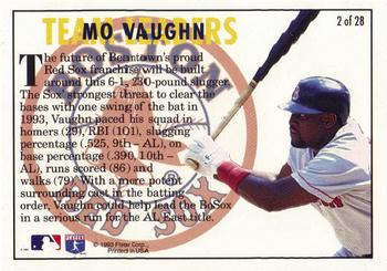 1994 Fleer - Team Leaders #2 Mo Vaughn Back