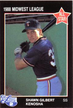 1988 Grand Slam Midwest League All-Stars - No MLB Logo #32 Shawn Gilbert Front