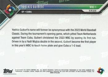 2023 Topps Now World Baseball Classic #WBC-1 Yoelkis Guibert Back