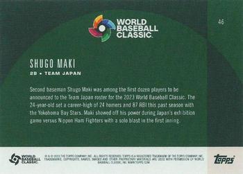 2023 Topps World Baseball Classic Global Stars #46 Shugo Maki Back
