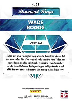 2023 Donruss #28 Wade Boggs Back