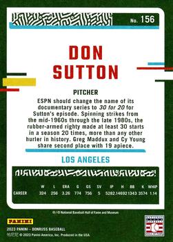 2023 Donruss #156 Don Sutton Back