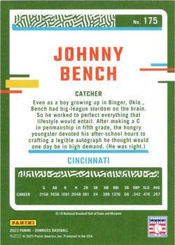 2023 Donruss #175 Johnny Bench Back