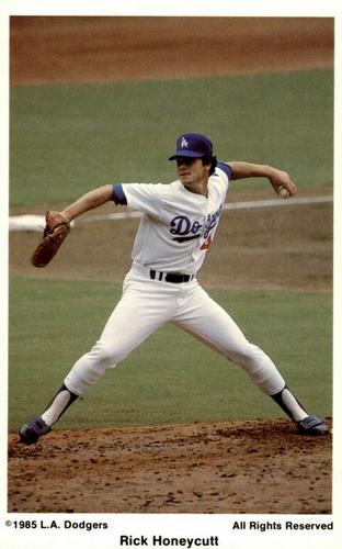 1985 Coca-Cola Los Angeles Dodgers #NNO Rick Honeycutt Front